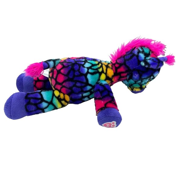 Build A Bear Lisa Frank Rainbow Giraffe Wild Style Stuffed Animal Plush Toy 18" - Picture 4 of 7